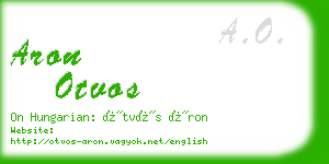 aron otvos business card